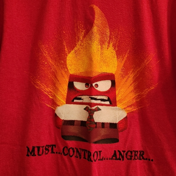 DISNEY PIXAR INSIDE OUT ANGER TEE SZ MEDIUM - Picture 4 of 6